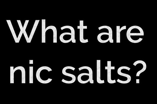 What are nic salts