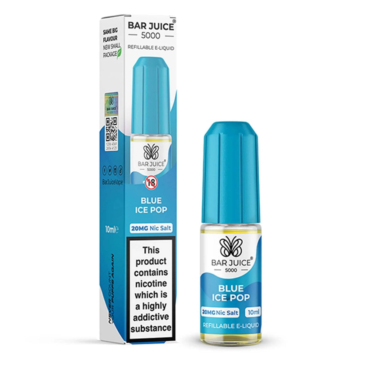 Nic Salts Blue Ice Pop / 5mg Bar Juice 5000 Nic Salts