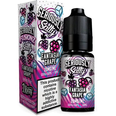Nic Salts Fantasia Grape / 20mg Doozy Seriously Salty Fusionz 10ml Nic Salt