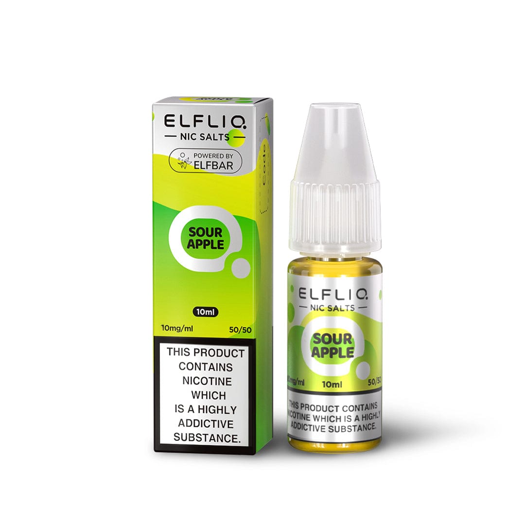 Nic Salts Sour Apple / 5mg ELFBAR ELFLIQ Nic Salt E-Liquids