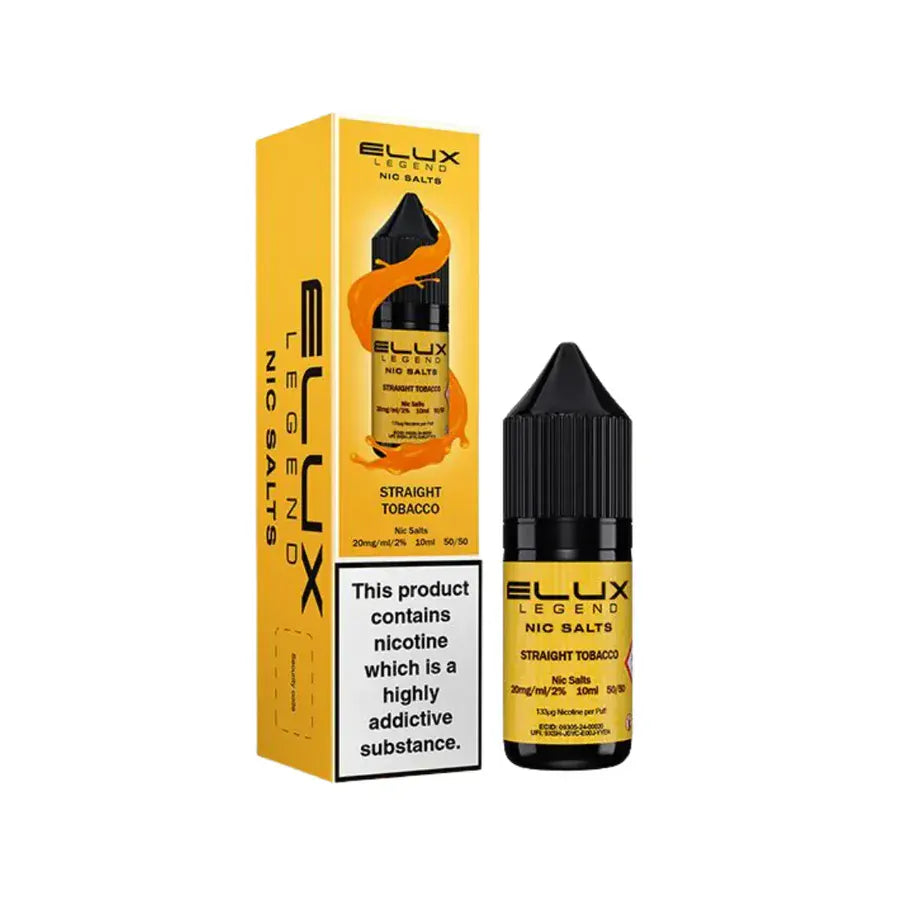 Straight Tobacco Nic Salt By Elux Legend 10ml E-liquid