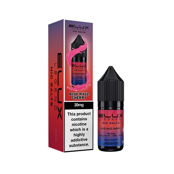 Nic Salts Blue Razz Cherry / 10mg Elux Legend Nic Salt Eliquid 10ml
