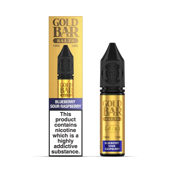 Nic Salts Blueberry Sour Raspberry / 10mg Gold Bar Nic Salts