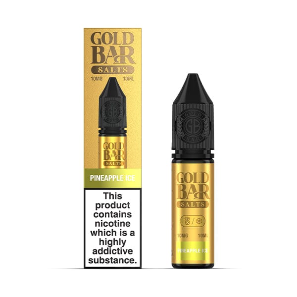 Nic Salts Pineapple Ice / 10mg Gold Bar Nic Salts