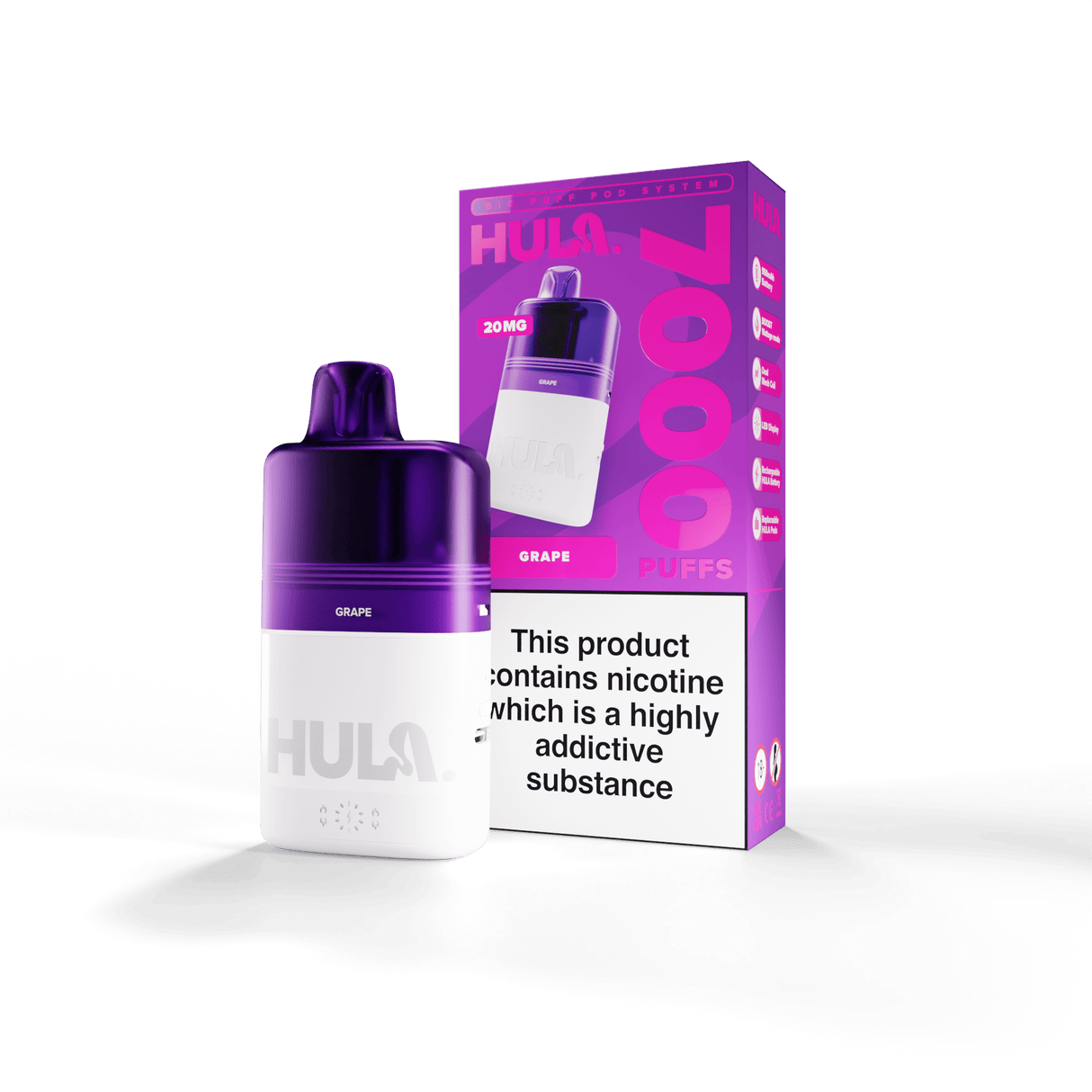 Disposable Vape Sticks Grape ( COMING SOON ) HULA Legal Big Puff Kit