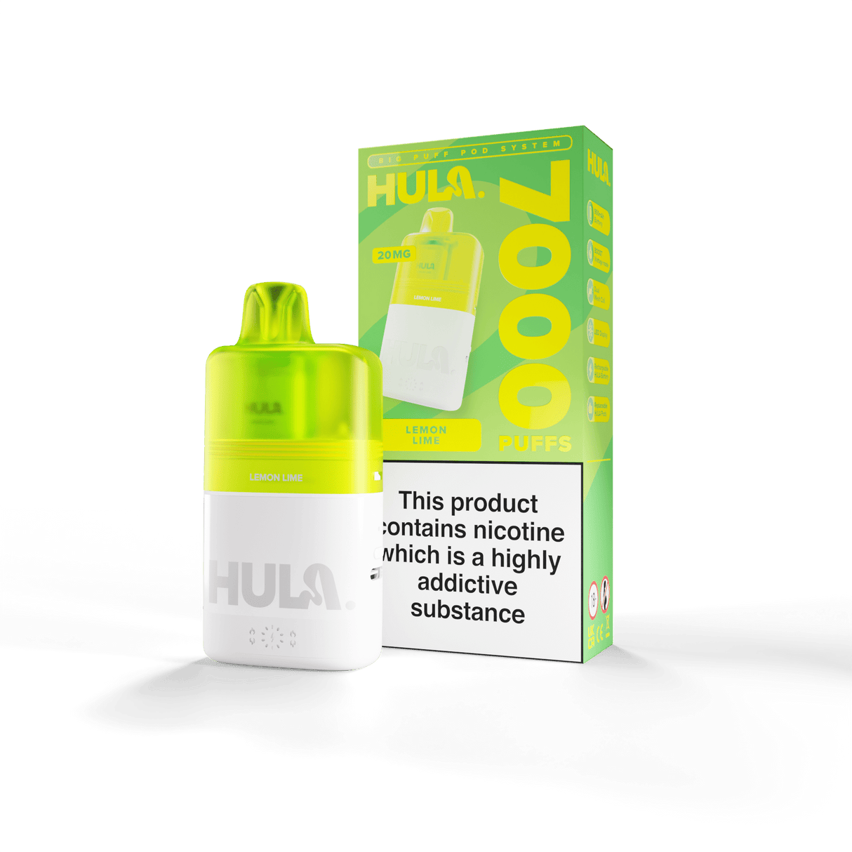 Disposable Vape Sticks Lemon Lime( COMING SOON ) HULA Legal Big Puff Kit
