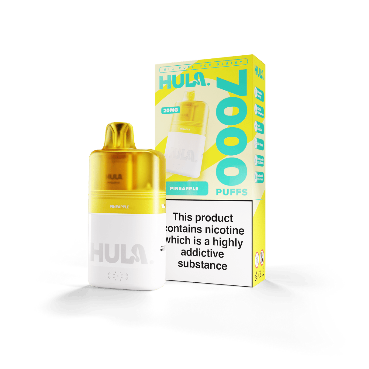 Disposable Vape Sticks Pineapple HULA Legal Big Puff Kit