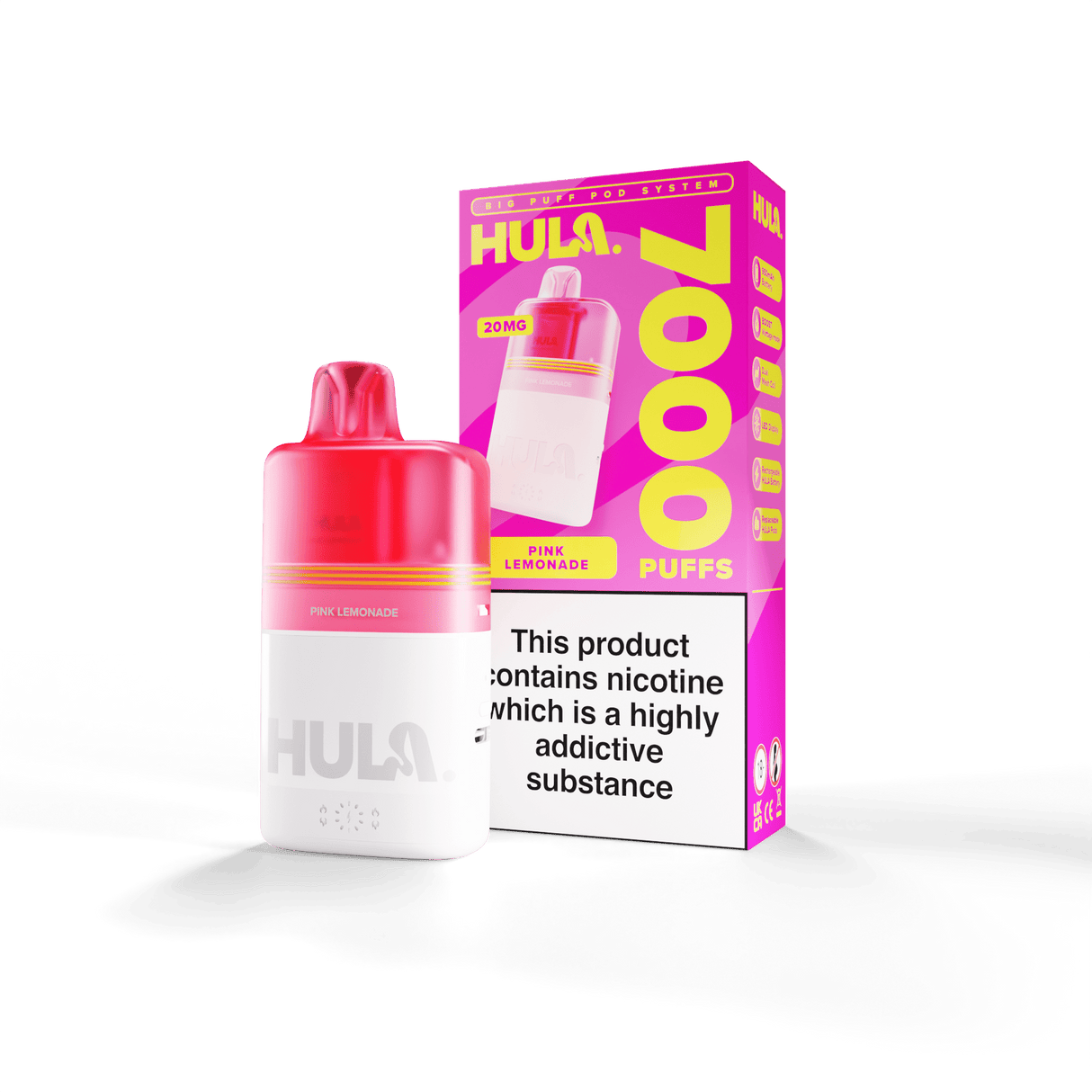 Disposable Vape Sticks Pink Lemonade( COMING SOON ) HULA Legal Big Puff Kit