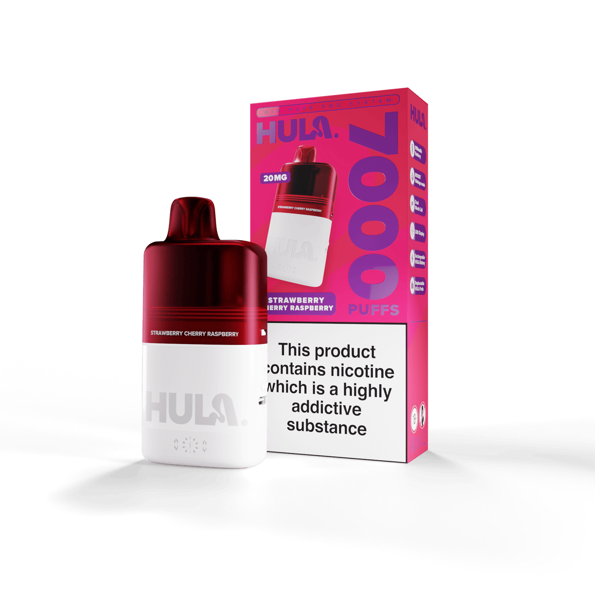 Disposable Vape Sticks Strawberry Cherry Raspberry( COMING SOON ) HULA Legal Big Puff Kit