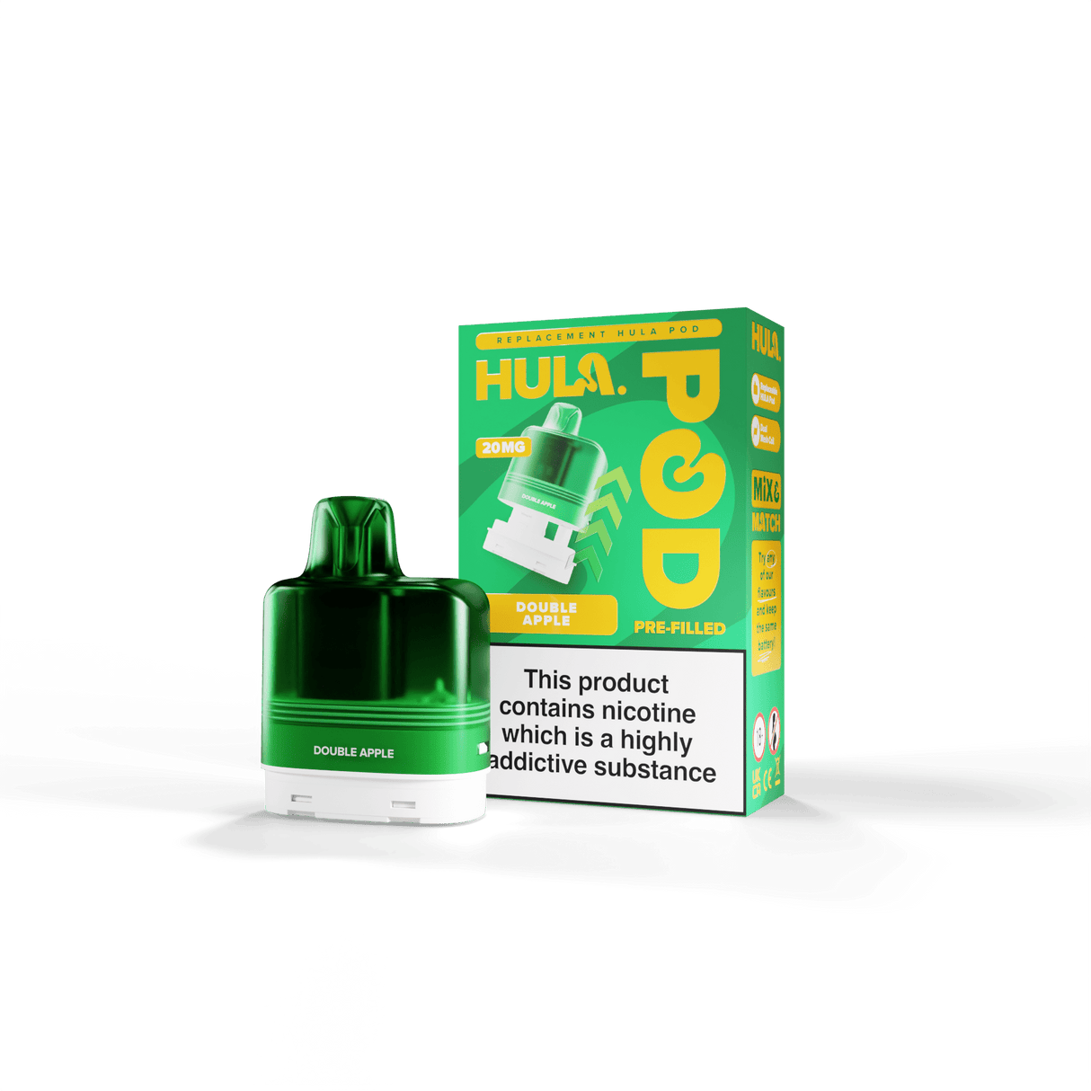 Replacement Pods Double Apple HULA Replacement Pre-Filled Pod