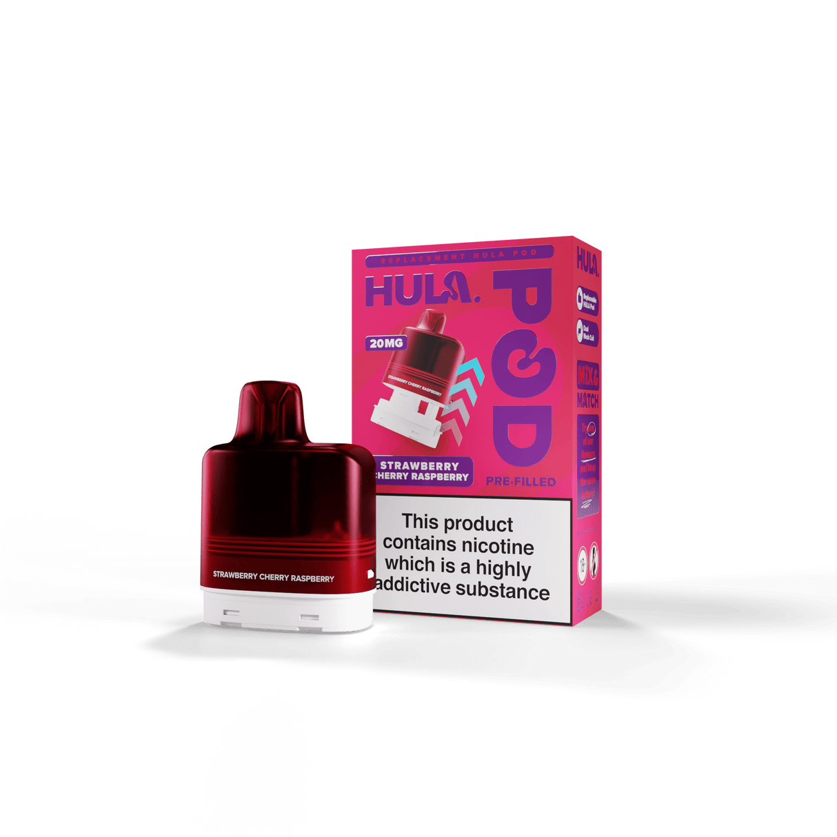 Replacement Pods Strawberry Cherry Raspberry( COMING SOON ) HULA Replacement Pre-Filled Pod