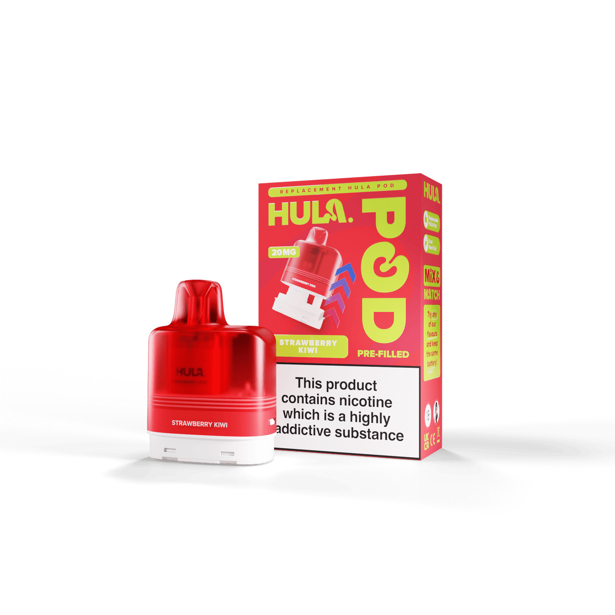 Replacement Pods Strawberry Kiwi HULA Replacement Pre-Filled Pod