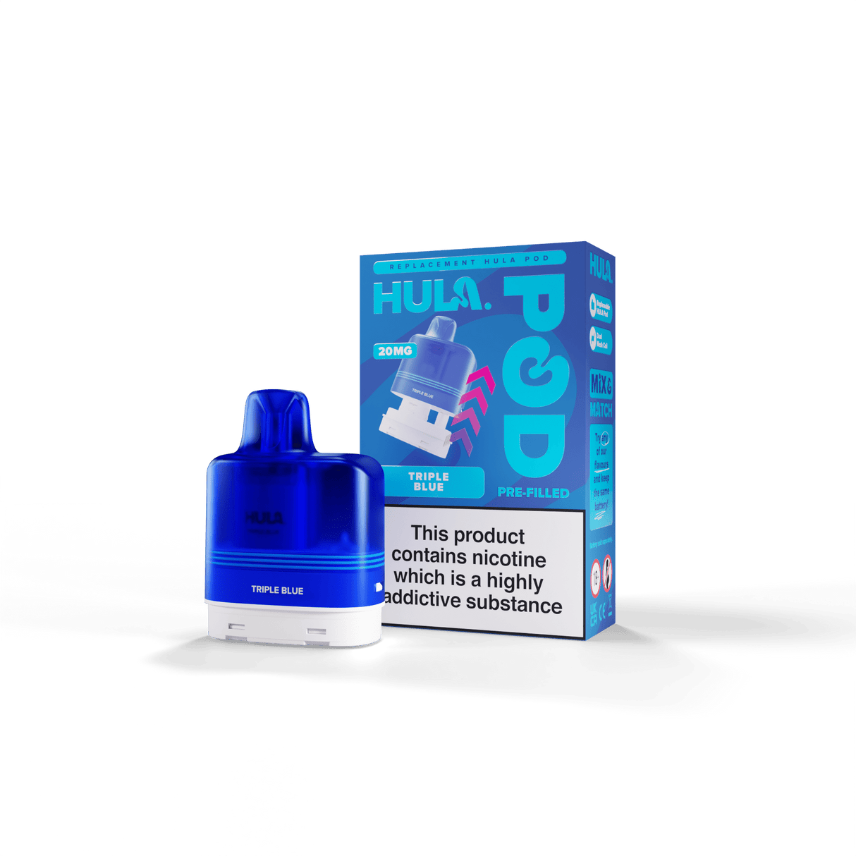 Replacement Pods Triple Blue( COMING SOON ) HULA Replacement Pre-Filled Pod