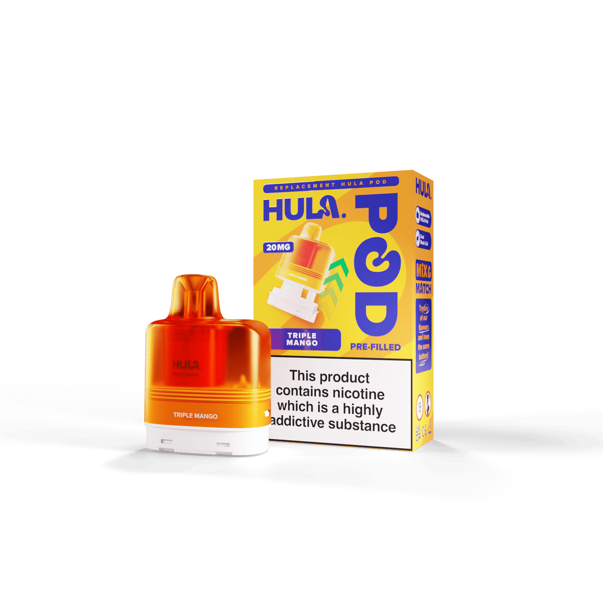 Replacement Pods Triple Mango HULA Replacement Pre-Filled Pod