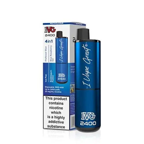 Disposable Vape Sticks Blue Edition IVG 2400 4 in 1 Disposable Vape