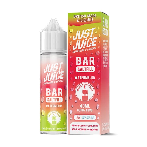 50/50 Shortfill Watermelon Just Juice Bar Saltfill 40ml E-Liquid