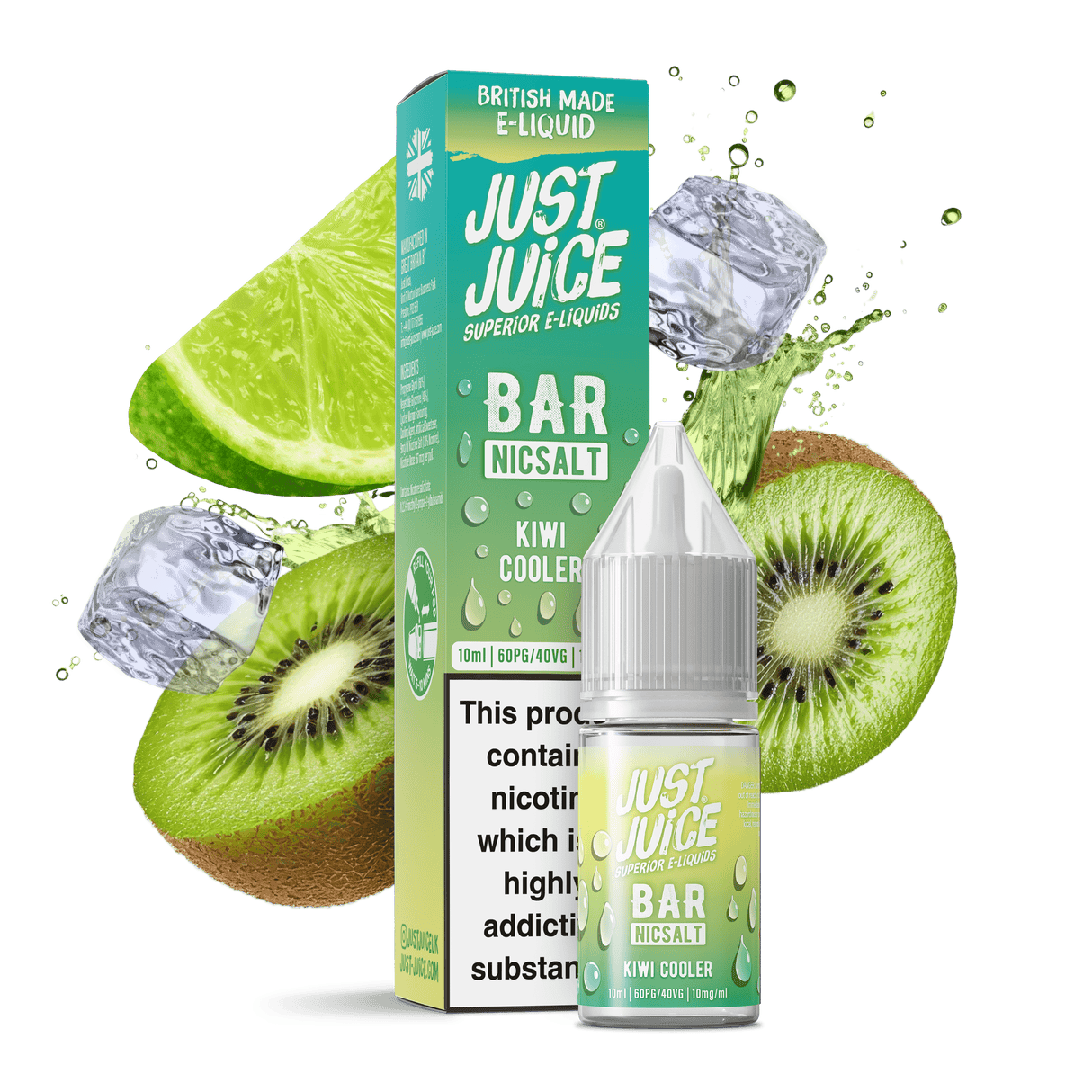 Nic Salts Kiwi Cooler / 5mg Just Juice Bar Nic Salt