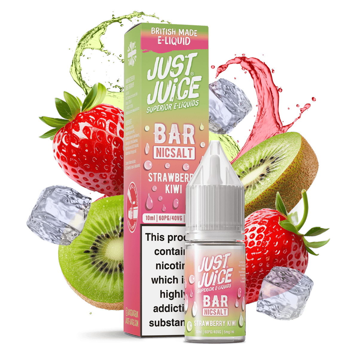 Nic Salts Strawberry Kiwi / 5mg Just Juice Bar Nic Salt