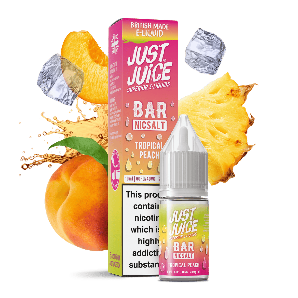 Nic Salts Tropical Peach / 5mg Just Juice Bar Nic Salt
