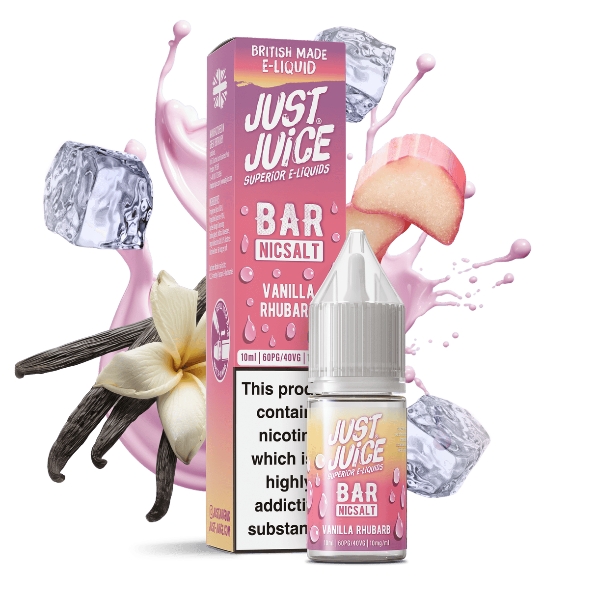 Nic Salts Vanilla Rhubarb / 5mg Just Juice Bar Nic Salt