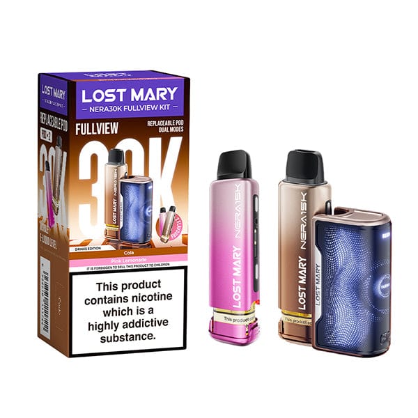 Disposable Vape Sticks Drinks Edition Lost Mary Nera 30k Disposable Pod Kit