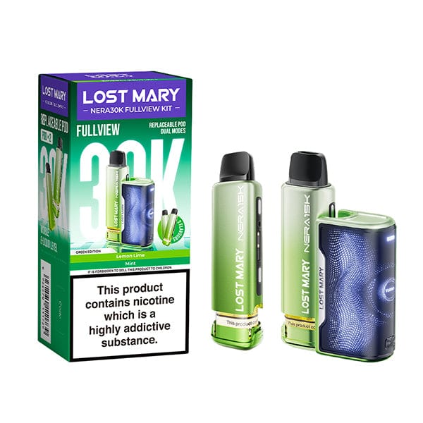 Disposable Vape Sticks Green Edition Lost Mary Nera 30k Disposable Pod Kit