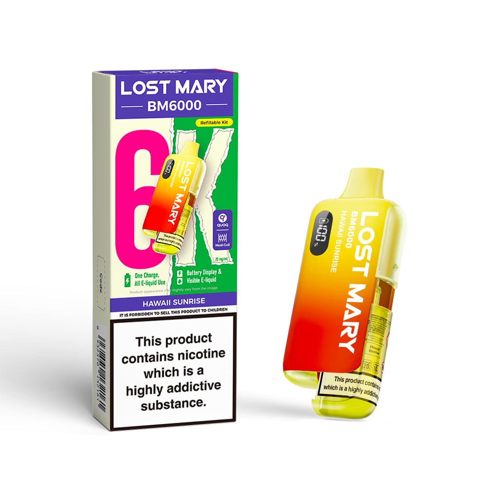 Disposable Vape Sticks Lost Mary BM6000 Compliant Vape Kit