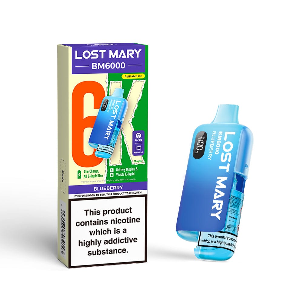 Disposable Vape Sticks Lost Mary BM6000 Compliant Vape Kit