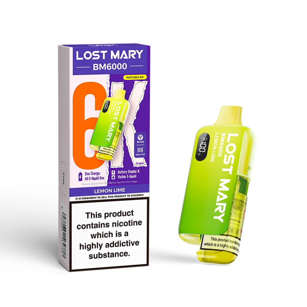 Disposable Vape Sticks Lost Mary BM6000 Compliant Vape Kit