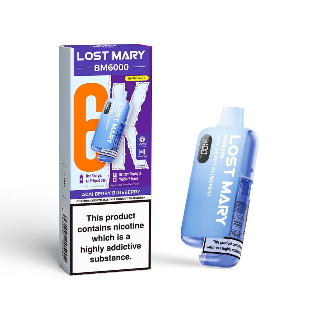 Disposable Vape Sticks Lost Mary BM6000 Compliant Vape Kit
