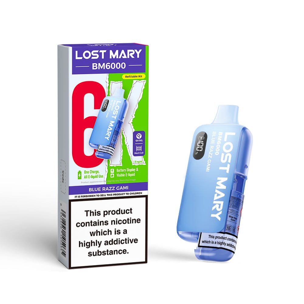 Disposable Vape Sticks Lost Mary BM6000 Compliant Vape Kit