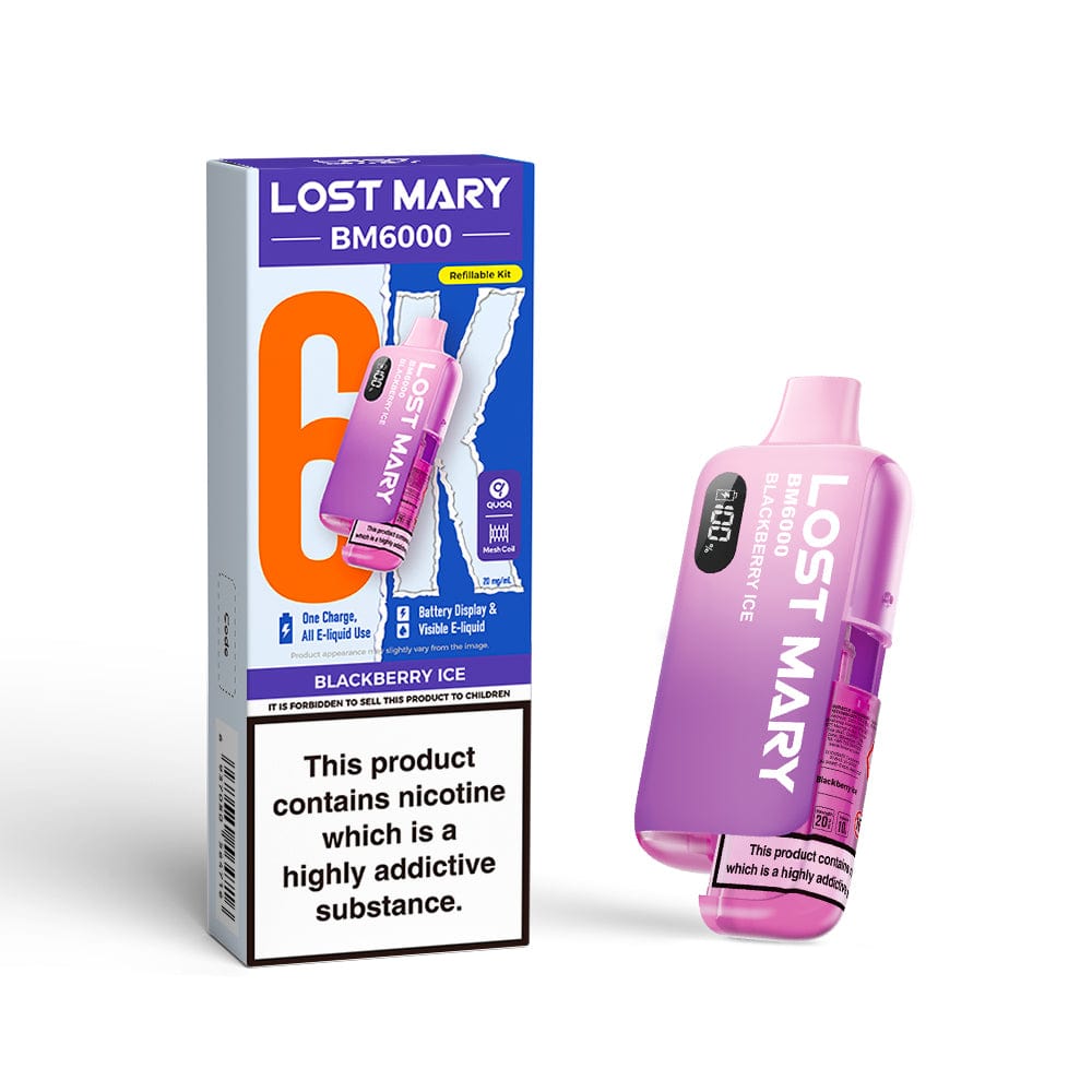 Disposable Vape Sticks Lost Mary BM6000 Compliant Vape Kit
