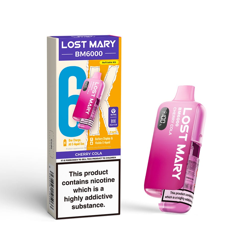 Disposable Vape Sticks Lost Mary BM6000 Compliant Vape Kit