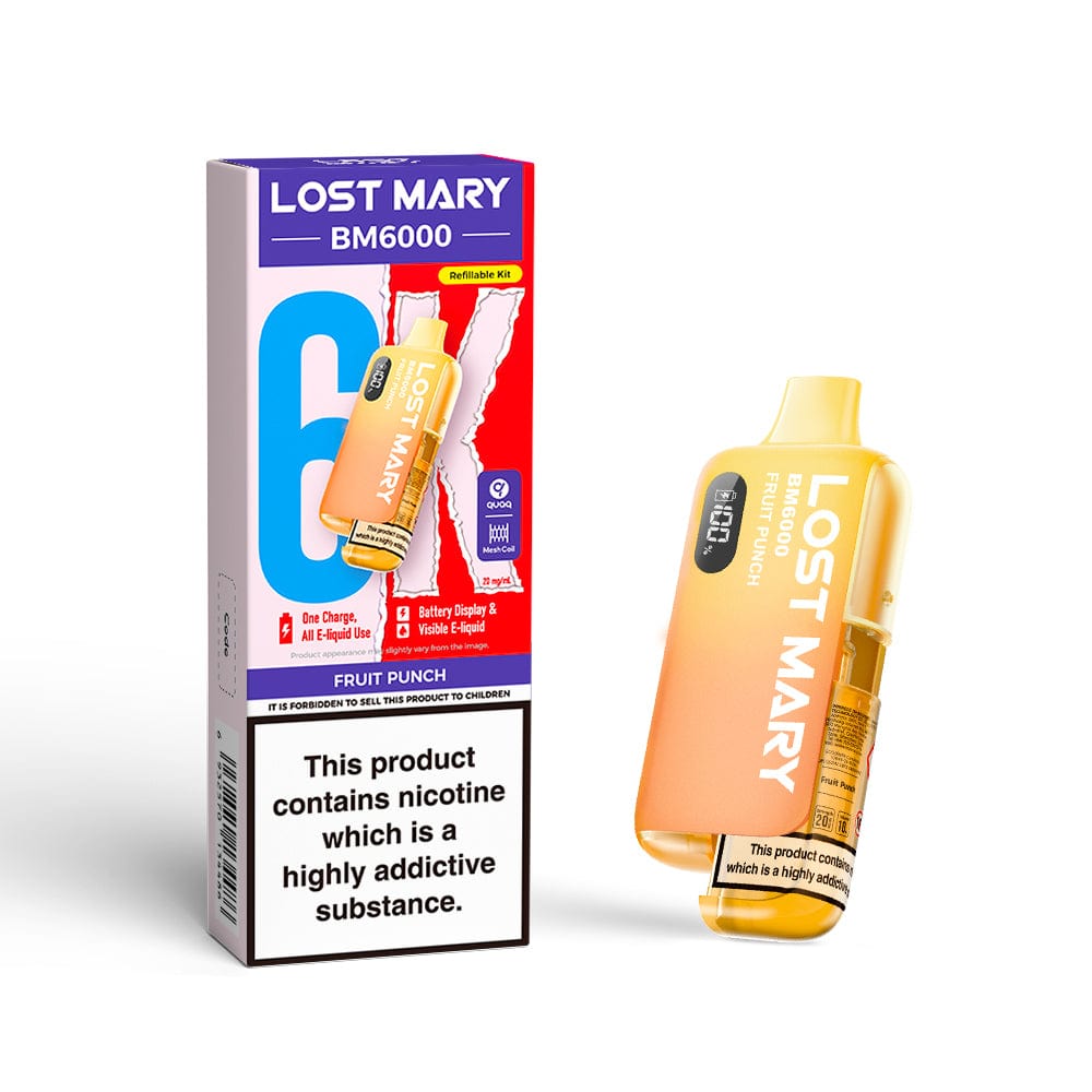 Disposable Vape Sticks Lost Mary BM6000 Compliant Vape Kit