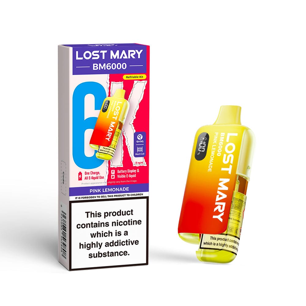Disposable Vape Sticks Lost Mary BM6000 Compliant Vape Kit
