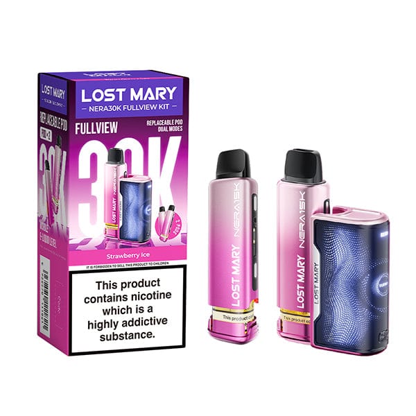 Disposable Vape Sticks Strawberry Ice Lost Mary Nera 30k Disposable Pod Kit
