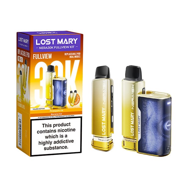 Disposable Vape Sticks Yellow Edition Lost Mary Nera 30k Disposable Pod Kit