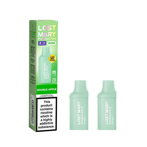 Replacement Pods Double Apple Lost Mary BM600 Replacement Pre Filled Pods 2 Pack
