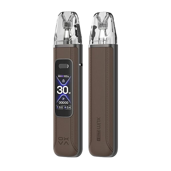 Pod Kits Brown Leather Oxva Xlim Pro 3 Pod Kit