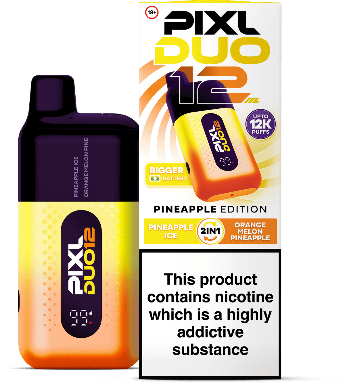 Disposable Vape Sticks Pineapple Edition (COMING SOON) Pixl Duo 12 6K Vape Kit