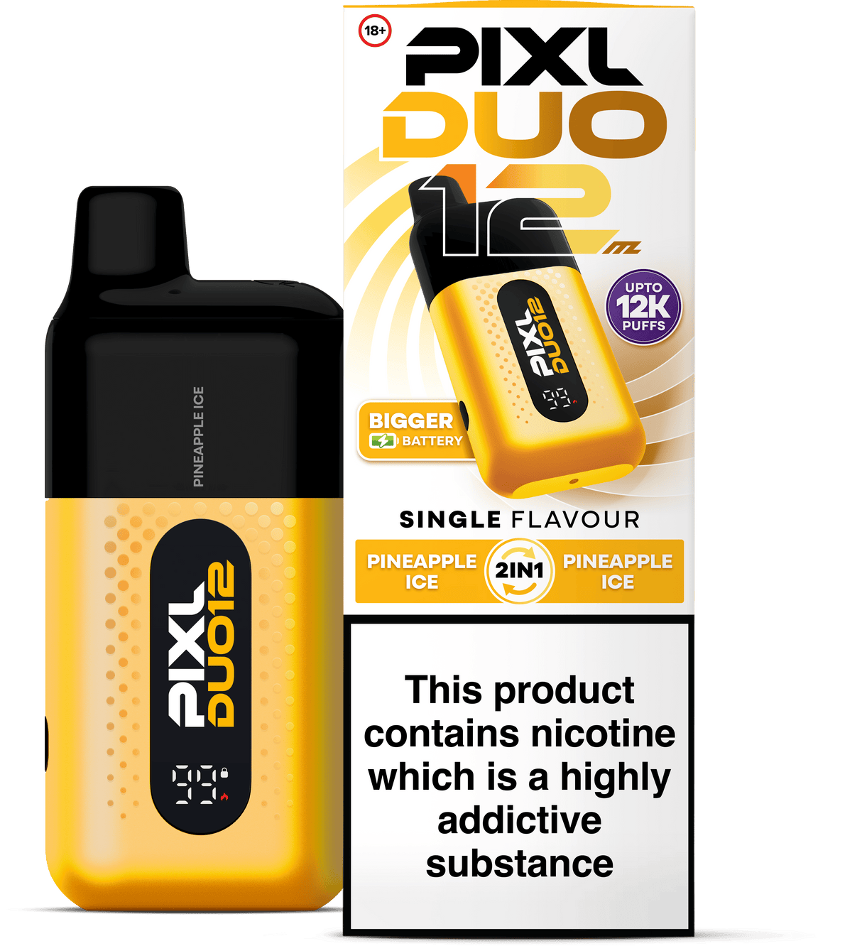 Disposable Vape Sticks Pineapple Ice (COMING SOON) Pixl Duo 12 6K Vape Kit