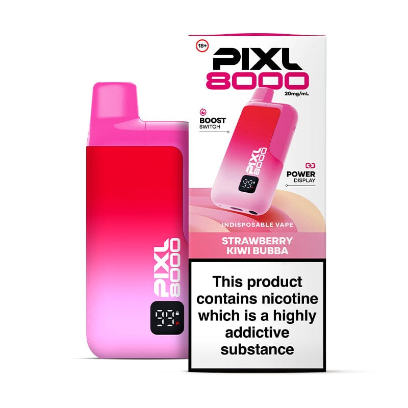 Disposable Vape Sticks Strawberry Kiwi Bubba (Coming Soon) PIXL 8000 Prefilled Pod Kit