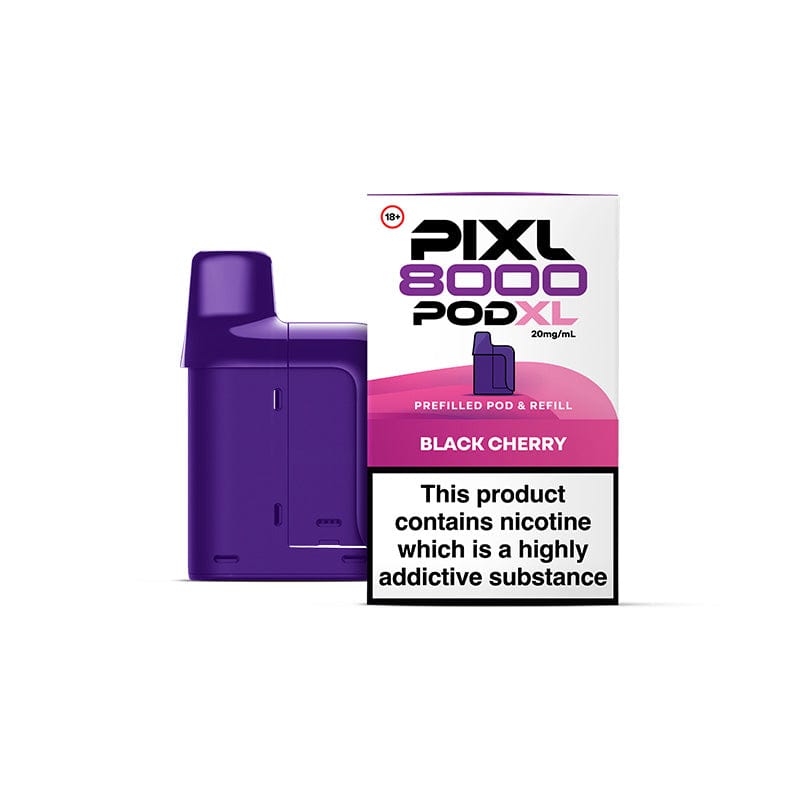 Pre-Filled Vape Devices Black Cherry PIXL 8000 Prefilled Pods