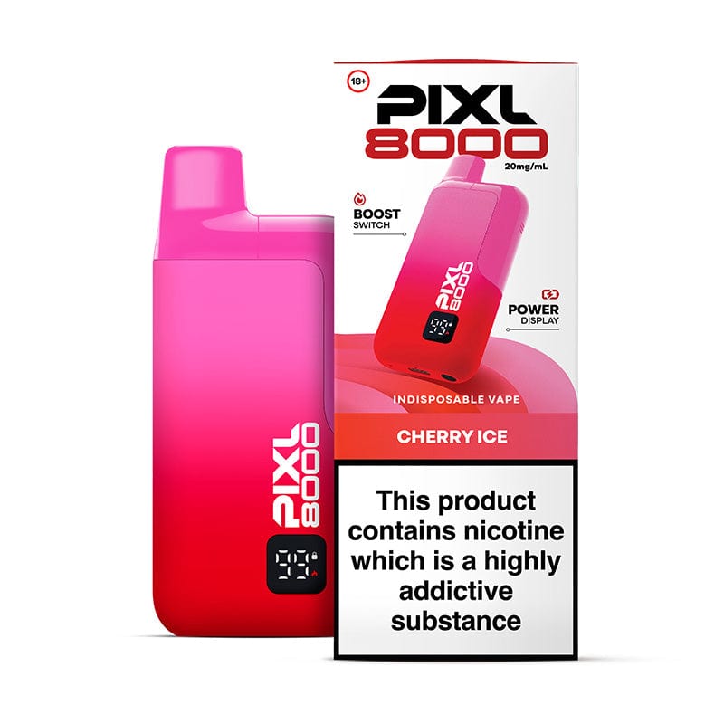 Pre-Filled Vape Devices Cherry Ice PIXL 8000 Prefilled Pod Kit