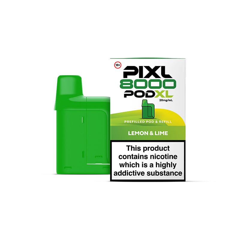 Pre-Filled Vape Devices Lemon & Lime PIXL 8000 Prefilled Pods