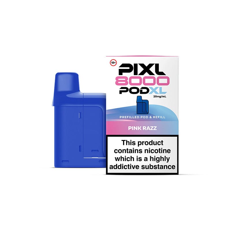 Pre-Filled Vape Devices Pink Razz PIXL 8000 Prefilled Pods