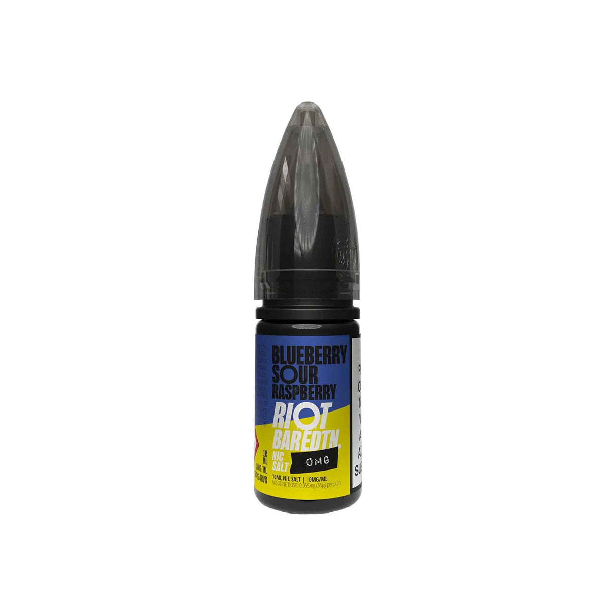 Nic Salts Blueberry Sour Raspberry Riot Bar Edition Nicotine Free E-Liquids