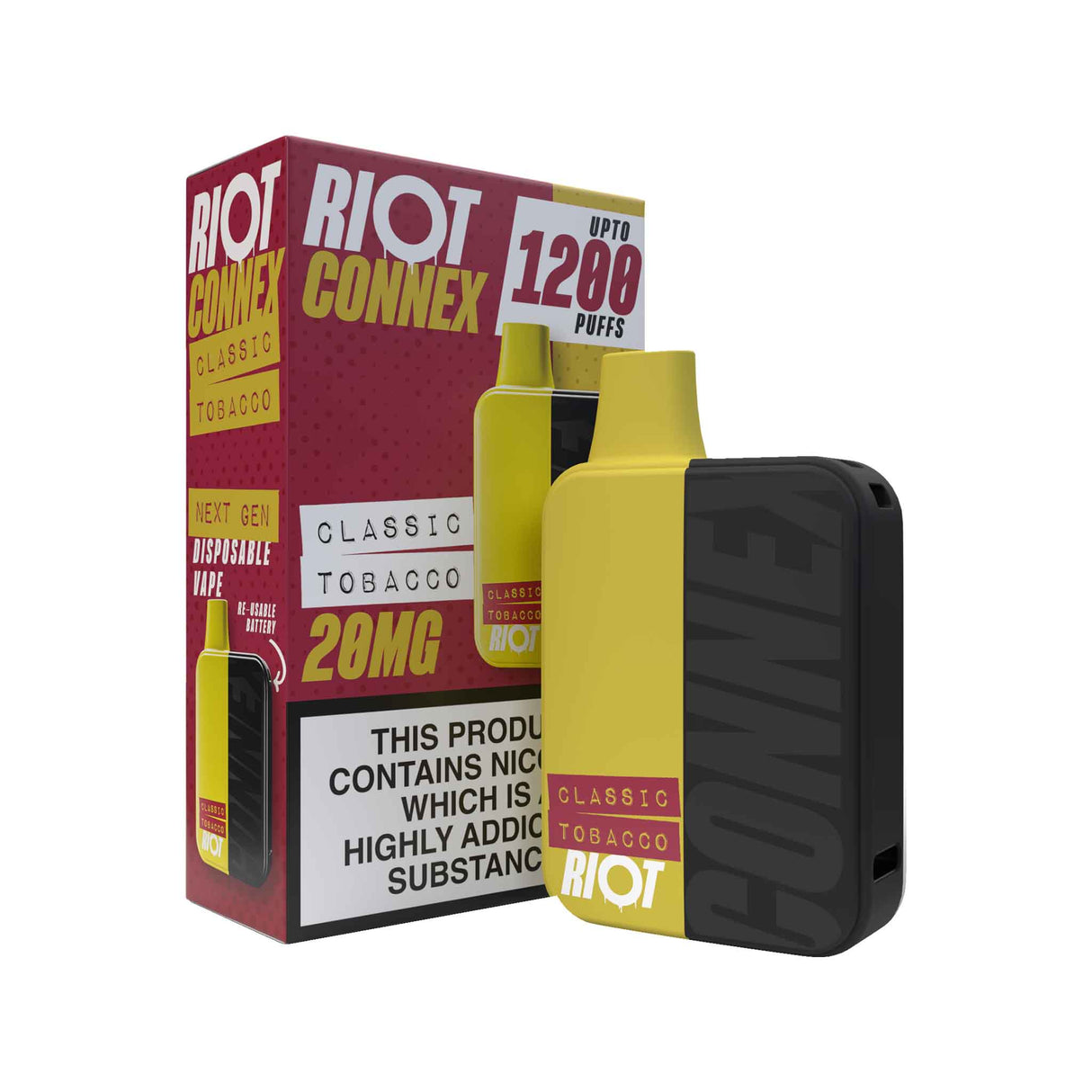 Pre-Filled Vape Devices Classic Tobacco Riot Connex Pre-Filled Pod Kit