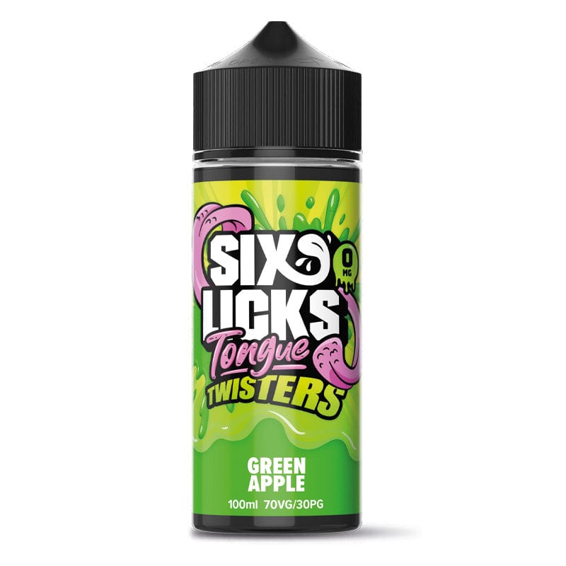 Shortfill Eliquids Green Apple Six Licks Tongue Twisters Shortfill