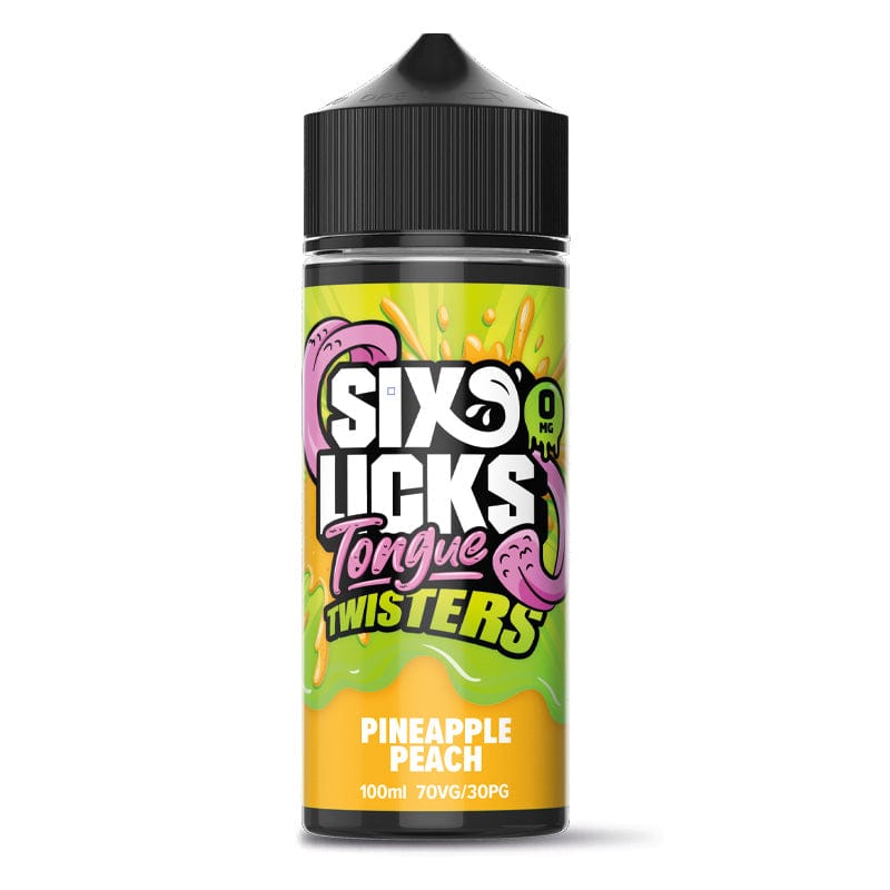Shortfill Eliquids Pineapple Peach Six Licks Tongue Twisters Shortfill